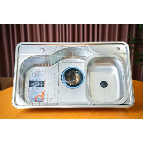 Combo Nhà Sang Gồm Chậu Rửa Wonang Inox 304 Hàn Quốc Và Vòi Chậu Rossi R803C1