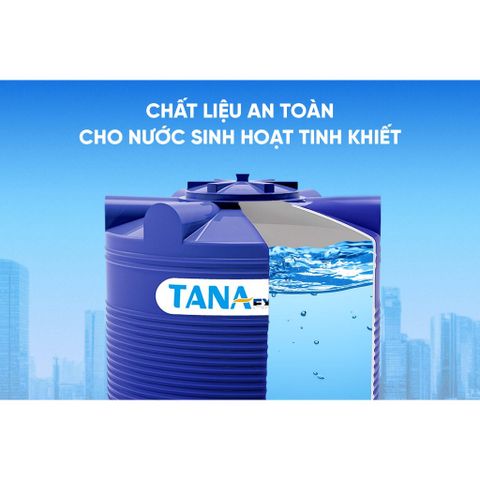 [GIAO MIỀN BẮC] Bồn nước nhựa Tân Á Ex 500D - Chính hãng, Bảo hành 5 năm