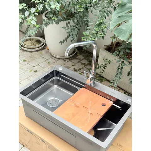 [Võ Hà Linh x Tân Á Đại Thành] Chậu rửa cao cấp Rossi RL210H thiết kế thông minh, bảo hành 2 năm