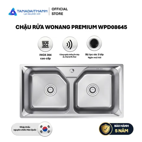[GIAO MIỀN NAM] Chậu rửa Tân Á Đại Thành Wonang Premium WPD08645 - Chính hãng, Bảo hành 5 năm