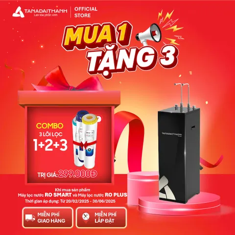 [GIAO LẮP TQ] Máy lọc nước nóng lạnh RO Tân Á Đại Thành Plus 7 Lõi - Chính hãng, Bảo Hành 12 Tháng