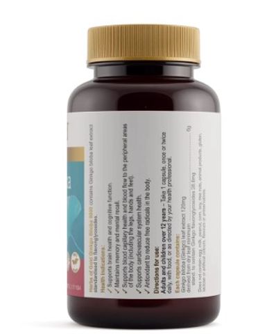[Nhập khẩu] Thực phẩm bảo vệ sức khỏe Herbs of Gold Ginkgo Biloba 6000 (60 viên)