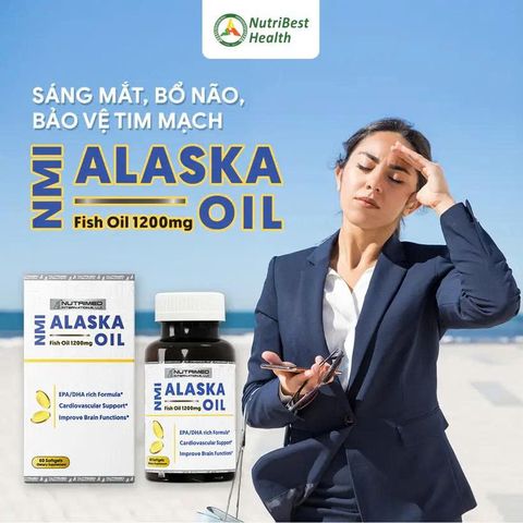 ✅[CHÍNH HÃNG, CHO KIỂM HÀNG] Thực phẩm bảo vệ sức khỏe NMI - ALASKA OIL