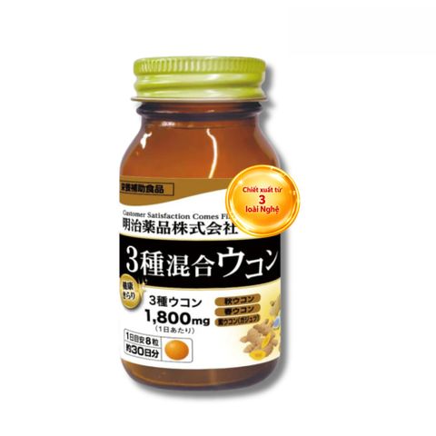Viên Uống 3 Loại Nghệ Meiji – Turmeric Triple Mixed 1800mg Noguchi