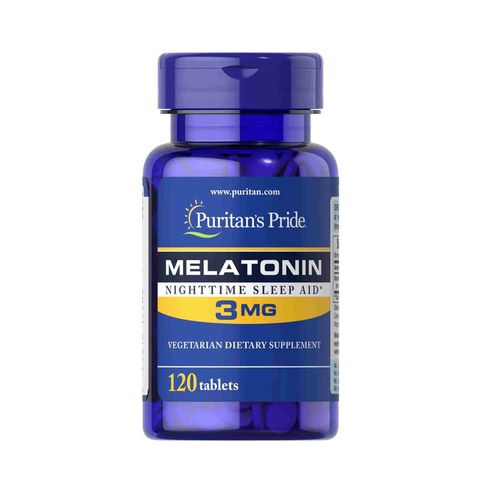 Viên uống hỗ trợ giấc ngủ Puritan’s Pride Melatoniin 3mg 120 viên