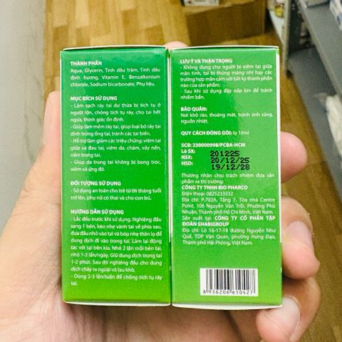 Dung dịch làm sạch tai, mềm ráy tai ann toànn cho bé nhỏ Orgakids
