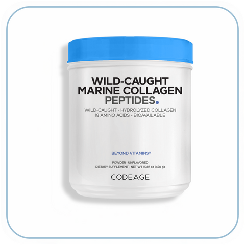 (Hàng Nhập) Bột Uống Codeage Marine Collagen Peptides 450g - Bổ Sung Collagen Từ Cá Trắng Cho Da NK chính ngạch