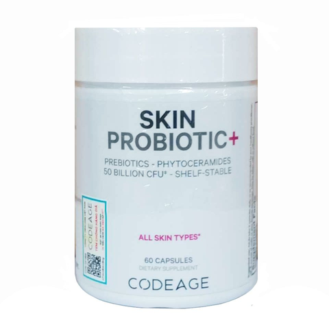 Viên Lợi Khuẩn Da Codeage Skin Probiotic Beauty - Hỗ Trợ Giảm Viêm, Cải Thiện Mụn và Nâng Cao Sức Khỏe Da, 60 Viên NK chính ngạch