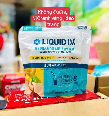 Bột Điện Giải Liquid I.V. Hydration Multiplier, 30 Gói, Sugar Free. 748505