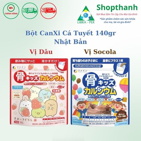 Bột Canxi Cá Tuyết Fine Bone Kids Calcium Fe Nhật Bản – Dinh dưỡng tự nhiên giúp bé hấp thu tốt