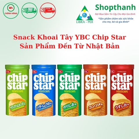 Snack Khoai Tây YBC Chip Star Nhật Bản – Bé Thích, Mẹ Yên Tâm, Văn Phòng Cũng Mê