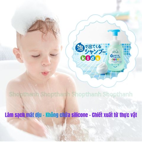 Dầu Gội, Xả Tạo Bọt Cho Bé K ao Kids Nhật Bản – Không Cay Mắt, Dịu Nhẹ, An Toàn Cho Bé, Bé Dễ Tự Gội