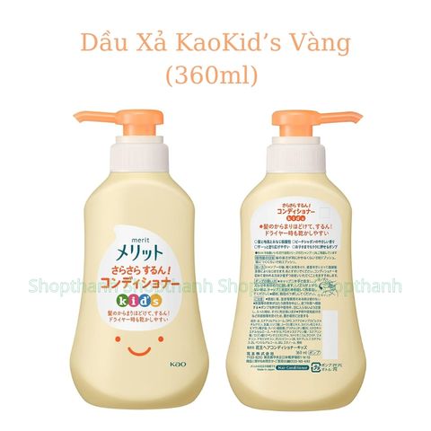Dầu Gội, Xả Tạo Bọt Cho Bé K ao Kids Nhật Bản – Không Cay Mắt, Dịu Nhẹ, An Toàn Cho Bé, Bé Dễ Tự Gội