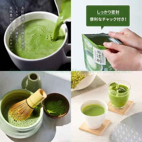 Bột Trà Sữa Matcha Milk Kataoka 190g Nhật Bản Hương Vị Thơm Ngon, Dễ Pha Chế Latte & Làm Bánh