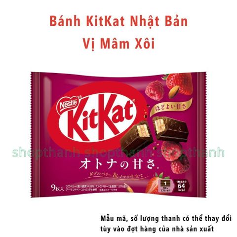 Bánh Socola KitKat Nhật Bản Chính Hãng - Hương Vị Truyền Thống Và Matcha, Dâu, Quả Mâm Xôi Nhật Bản