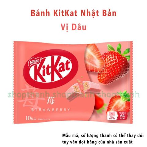 Bánh Socola KitKat Nhật Bản Chính Hãng - Hương Vị Truyền Thống Và Matcha, Dâu, Quả Mâm Xôi Nhật Bản