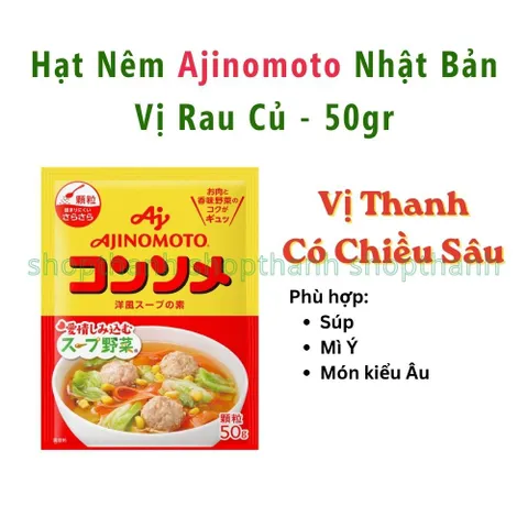 Hạt Nêm Nhật Bản Ajinomoto Cho Các Món Canh Chiên Xào An Toàn, Tăng Hương Vị Cho Bữa Ăn Của Gia ĐÌnh 755983