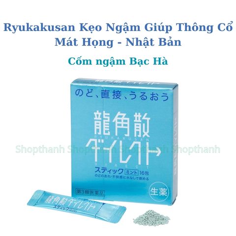 Kẹo Ngậm Bạc Hà Nhật Bản Thơm Miệng, Thông Cổ Giảm Khó Chịu Tư Tin Làm Việc