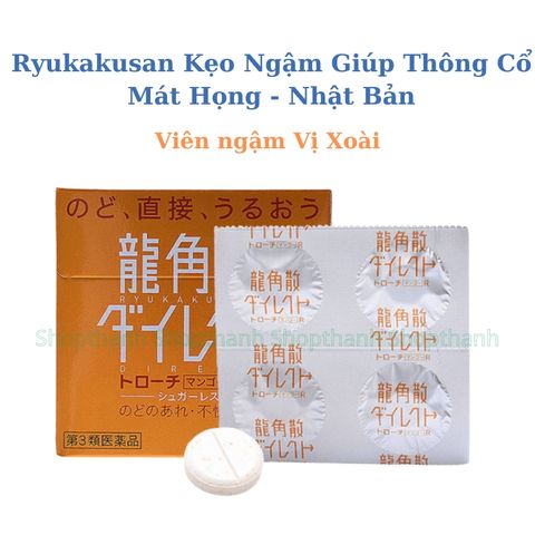 Kẹo Ngậm Bạc Hà Nhật Bản Thơm Miệng, Thông Cổ Giảm Khó Chịu Tư Tin Làm Việc