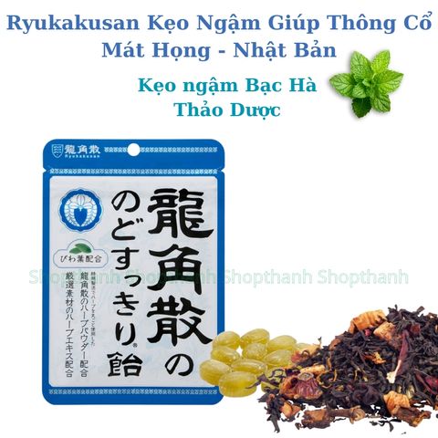 Kẹo Ngậm Bạc Hà Nhật Bản Thơm Miệng, Thông Cổ Giảm Khó Chịu Tư Tin Làm Việc