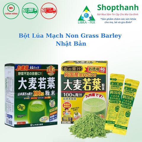 Bột Lúa Mạch Non Grass Barley Nhật Bản - Cảm Giác Khỏe Đẹp, Nhẹ Nhàng, Sảng Khoái Từ Thiên Nhiên