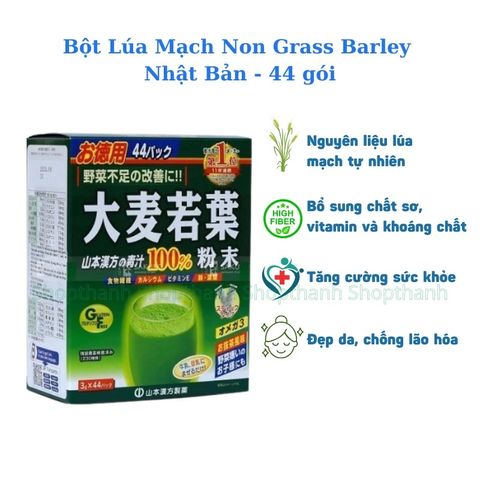 Bột Lúa Mạch Non Grass Barley Nhật Bản - Cảm Giác Khỏe Đẹp, Nhẹ Nhàng, Sảng Khoái Từ Thiên Nhiên