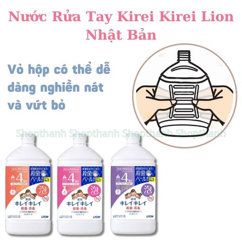 Nước Rửa Tay Kirei Kirei Nội Địa Nhật Bản | Bọt Mịn Diệt Khuẩn 99.9% – An Toàn Cho Trẻ Em & Người Lớn