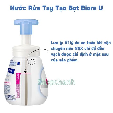 Nước Rửa Tay Tạo Bọt Biore Nội Địa Nhật Bản Kháng Khuẩn Hương Thơm Dịu Nhẹ, Bảo Vệ Sức Khỏe Gia Đình