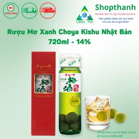 Nước Mơ Xanh Ngâm Choya Kishu Monogatari Nhật Bản - Nước Mơ Xanh Lên Men 14%