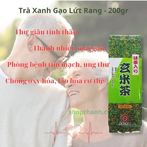 Trà Xanh Gạo Lứt Matcha Maruko Tsuboichi 200g | Genmaicha Nhật Bản Thơm Ngon Tốt Sức Khỏe Gia Đình 756028