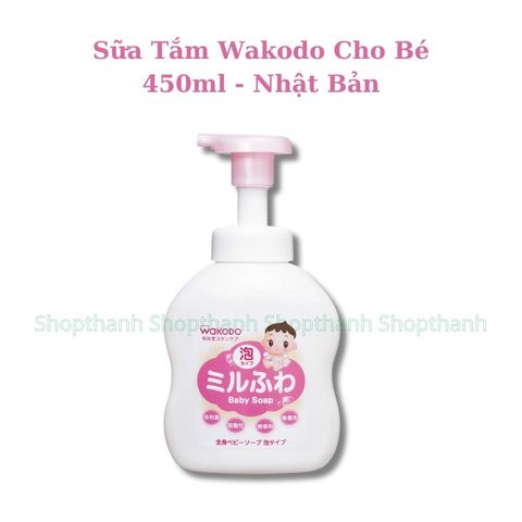 Sữa Tắm, Dầu Gội Wakodo Cho Bé Nội Địa Nhật – Không Cay Mắt, Dịu Nhẹ Da Nhạy Cảm, An Toàn Từ Sơ Sinh 756030