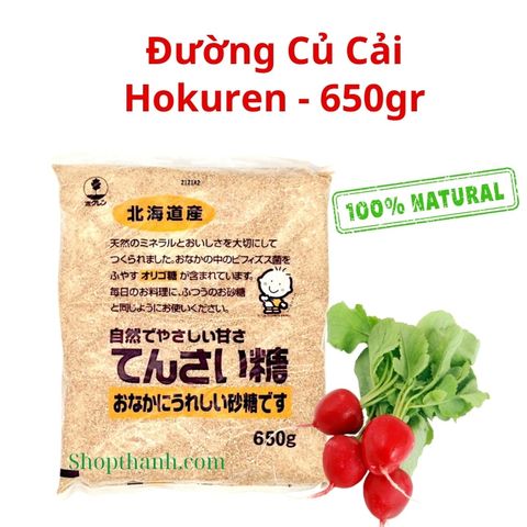 Đường Củ Cải Nhật Bản Hokuren 650g - Ngọt Lành Tự Nhiên, Hỗ Trợ Tiêu Hóa, An Toàn Cho Bé & Gia Đình