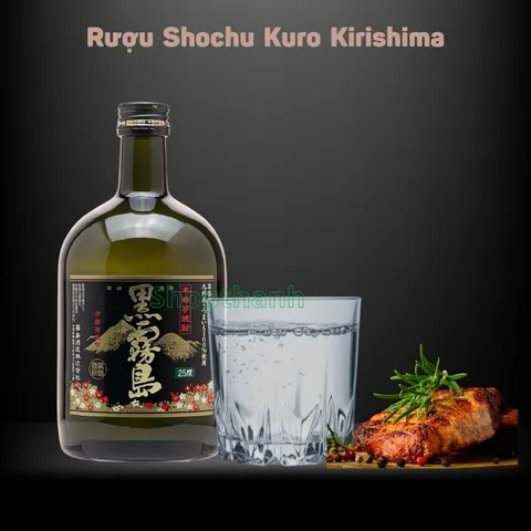 Nước Lên Men Shochu Kuro Kirishima 720ml 25% Nhật