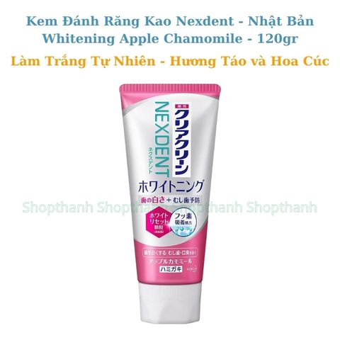Kem Đánh Răng Kao NEXDENT Nhật Bản -  Làm Sạch Sâu Ngừa Sâu Răng Và Trắng Răng Tự Nhiên Cho Gia Đình