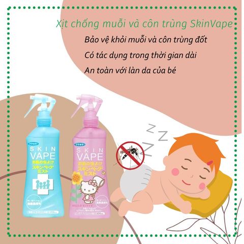Xịt Chống Muỗi SkinVape Nhật Bản - Xua Đuổi Côn Trùng Hiệu Quả, Không Độc Hại {Shop Thanh}