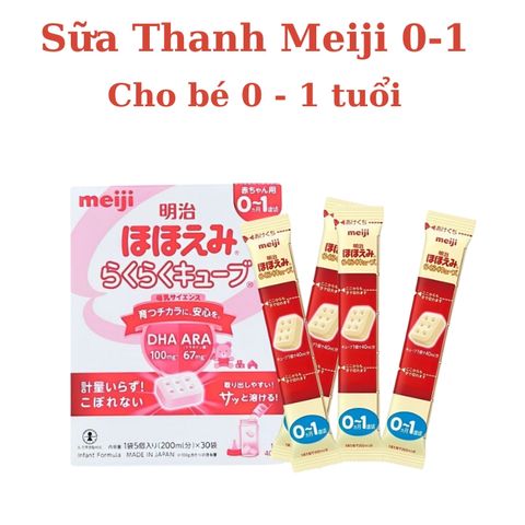 Sữa Thanh Số 0 Meiji & Wakodo - Hộp Sữa Tiện Lợi Nhật Bản Tăng Cường Sức Đề Kháng, Phát Triển Não Bộ, Dinh Dưỡng Tối Ưu