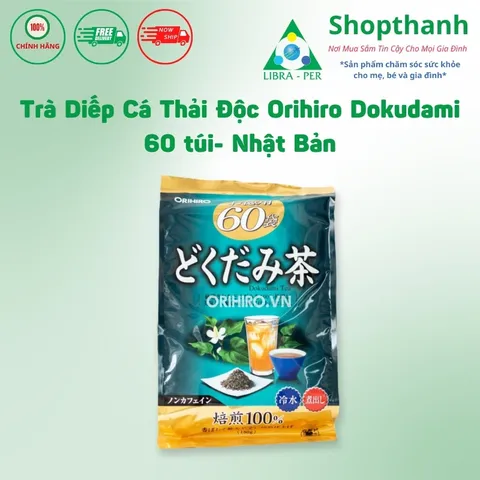 Trà thải độc diếp cá Dokudami Orihiro túi 60 gói 756060