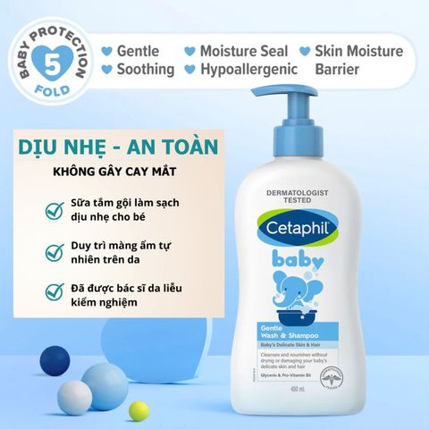 Sữa Tắm Gội Cetaphil Baby 400ml 756084