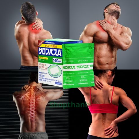 Miếng dán Salonpas Hisamitsu Nhật hộp 140 miếng 756090
