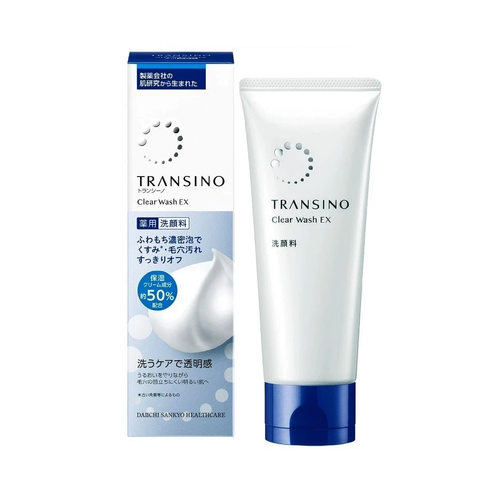 Sữa rửa mặt Transino Clear Wash Ex Japan 100g  NK chính ngạch