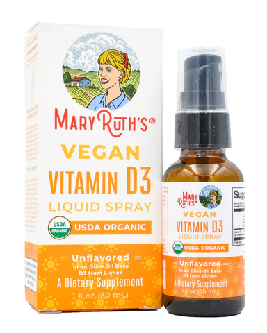 Xịt Vitamin D3 Lỏng không mùi vị MaryRuth’s 30 ml
