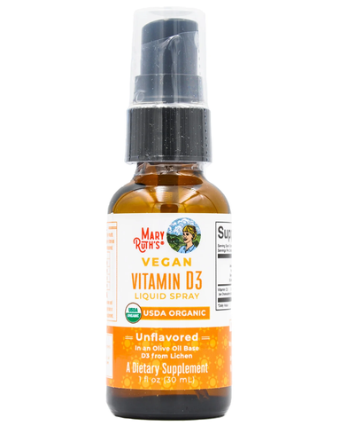 Xịt Vitamin D3 Lỏng không mùi vị MaryRuth’s 30 ml