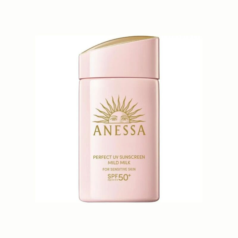 Sữa Chống Nắng Dịu Nhẹ Cho Da Nhạy Cảm Và Trẻ Em Anessa Perfect UV Sunscreen Mild Milk 60ml NK chính hãng