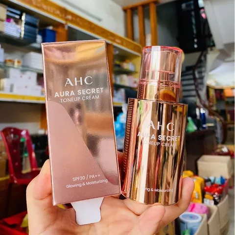 KEM DƯỠNG TRẮNG DA  AHC  AURA SECRET TONE UP CREAM 50g