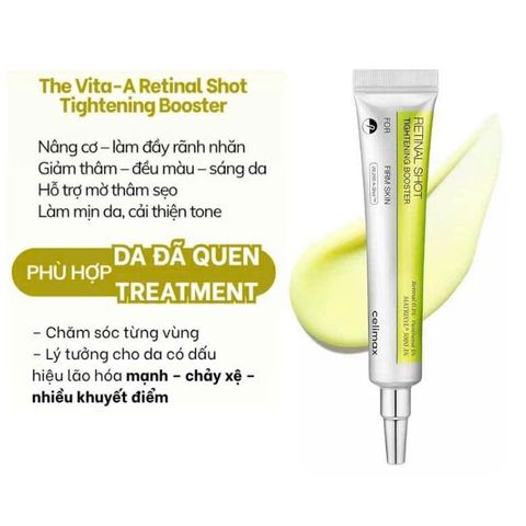 TINH CHẤT HỖ TRỢ TRẺ HÓA & DƯỠNG SÁNG DA CELIMAX Vita-A Retinal Shot Tightening Booster 15ml –