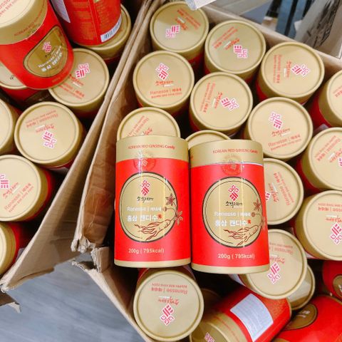 Hũ kẹo hồng sâm Renesse Sobeak Korean Red Gingseng cao cấp Hàn Quốc 200g