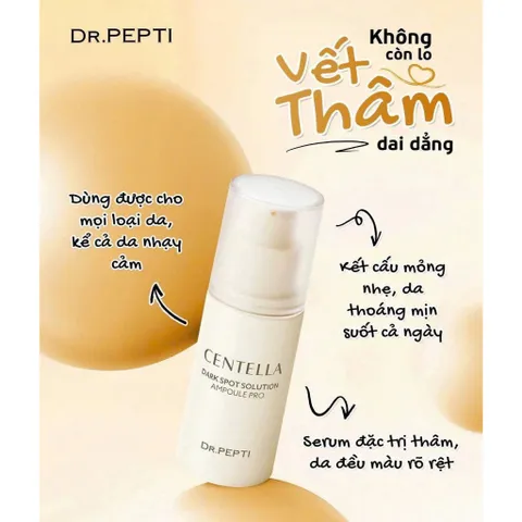SERUM DR.PEPTI CENTELLA DARK SPOT SOLUTION AMPOULE PRO