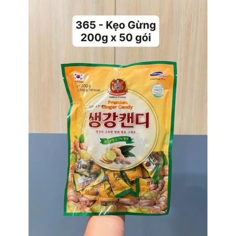 KẸO GỪNG 365 PREMIUM GINGER CANDY HÀN QUỐC