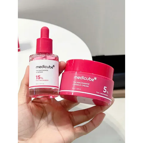 SERUM VÀ KEM DƯỠNG MEDICUBE TXA + NIACINAMIDE SÁNG DA MỜ THÂM ĐỀU MÀU HIỆU QUẢ