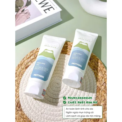 TẨY DA CHẾT RAU MÁ PRETTYSKIN JEJU CICA 150ml